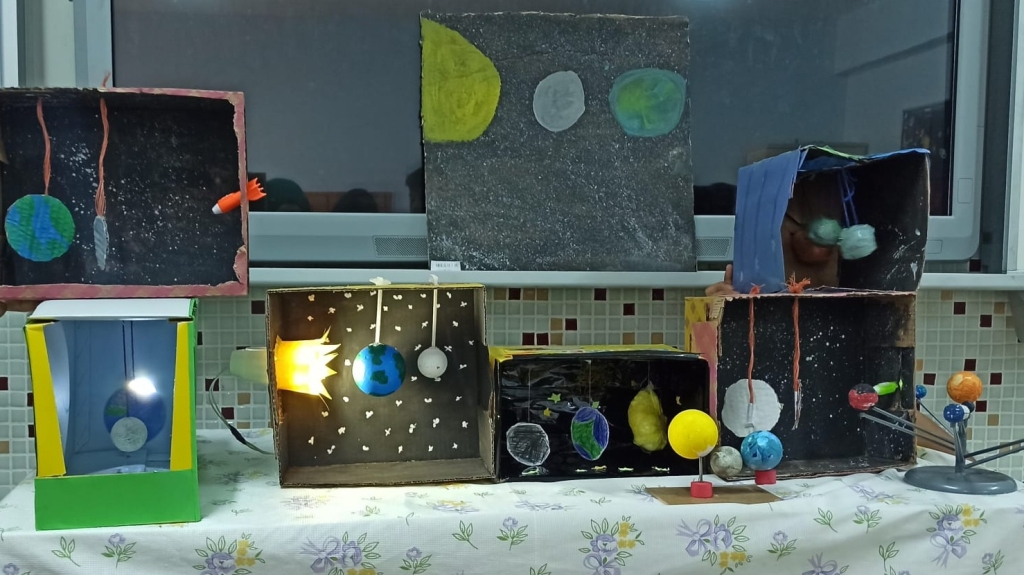Güneş sistemi ile Ay ve Güneş tutulması modelleri